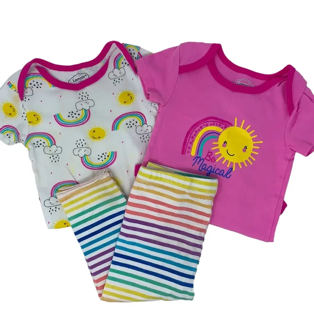 Organic Rainbow Baby Outfit Set18 Months | Honest Baby Lamaze Bodysuits Leggings
